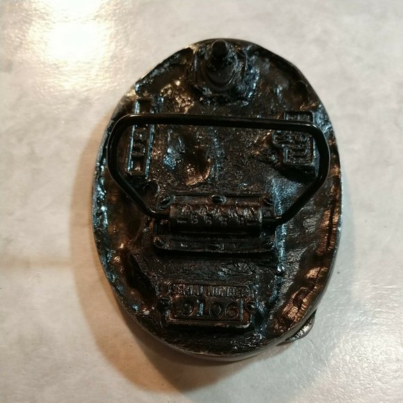 New Pewter Desert Storm USA Belt Buckle Made in USA Serial Number 9106 - Picture 6 of 9